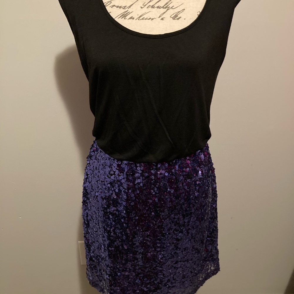 Mimi Chica Black with Blue sequins
